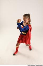 Woman Young Athletic White Fist fight Standing poses Casual